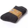 Wholesale of new autumn and winter Angora rabbit wool men's mid-calf socks, thickened solid color loop socks and warm cashmere socks Item Picture